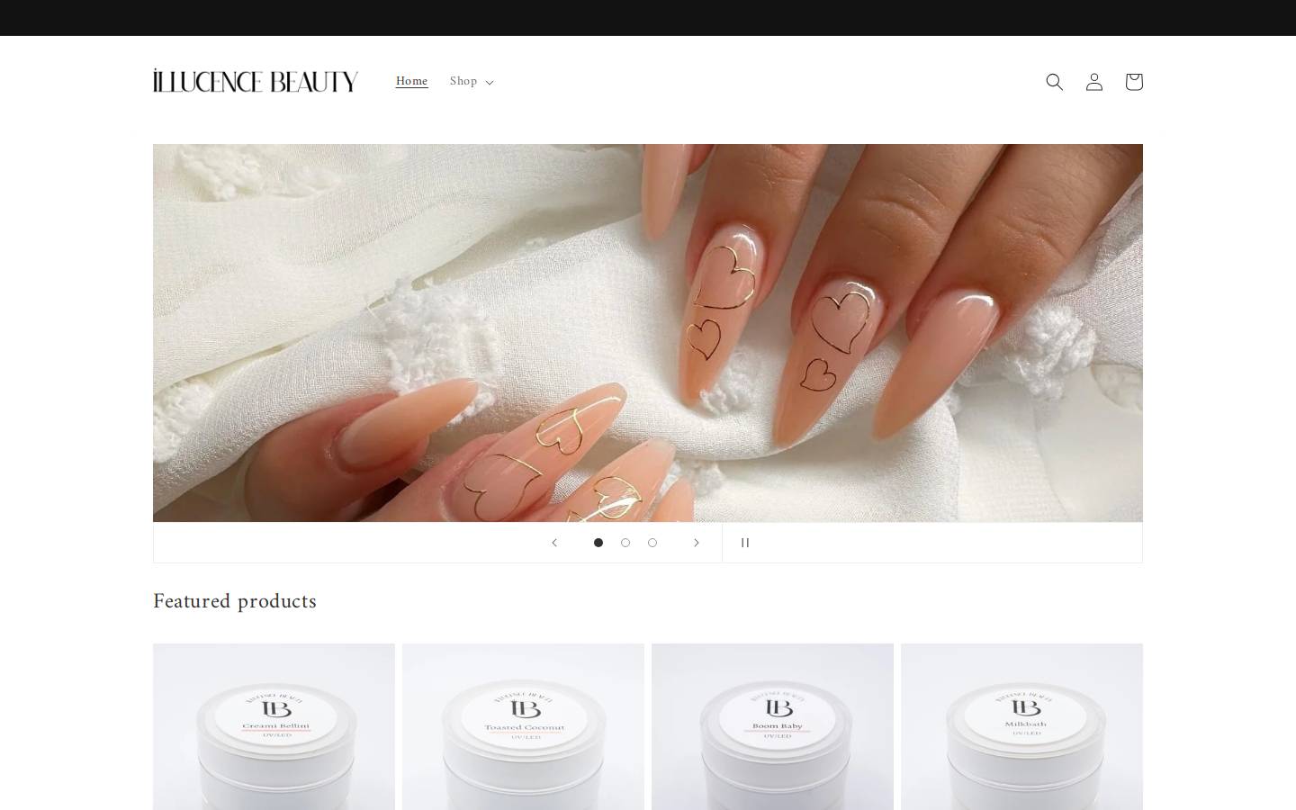 illucence-beauty.com homepage screenshot