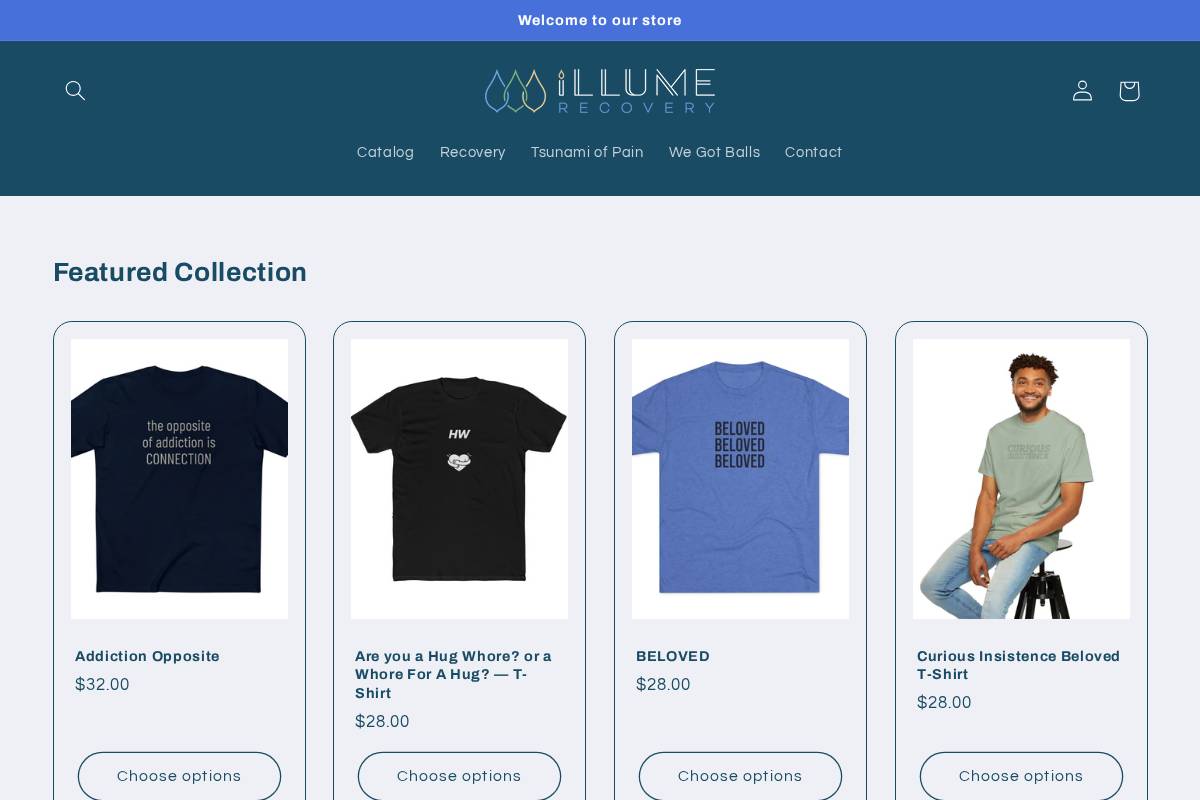 illume.shop homepage screenshot