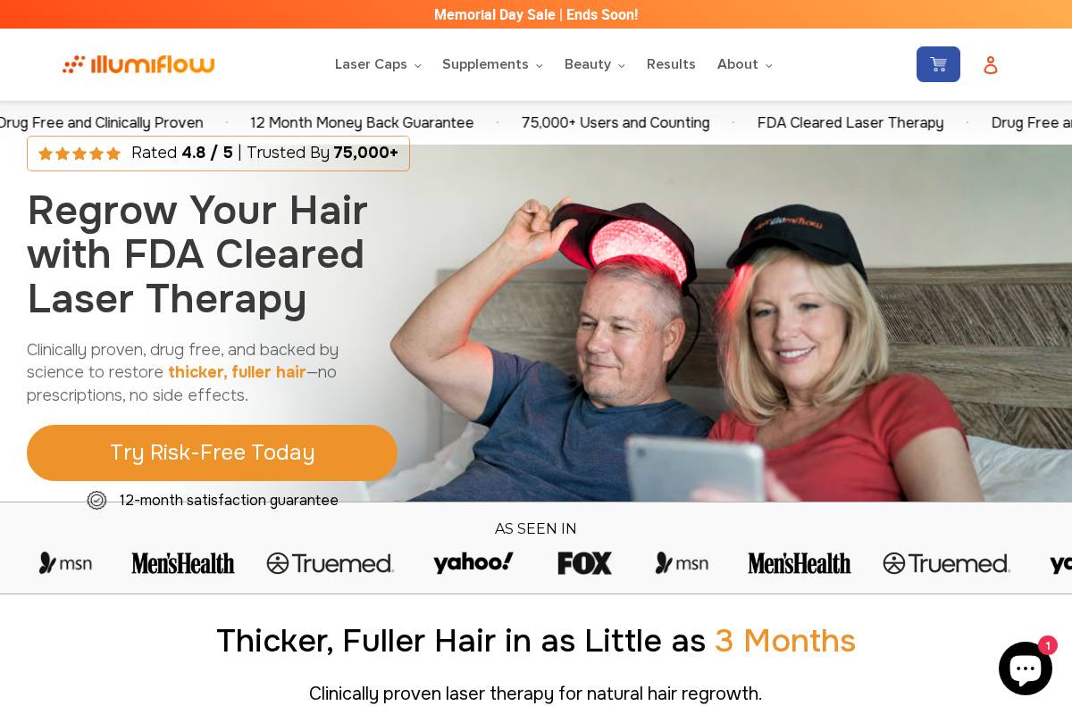 Illumiflow homepage screenshot