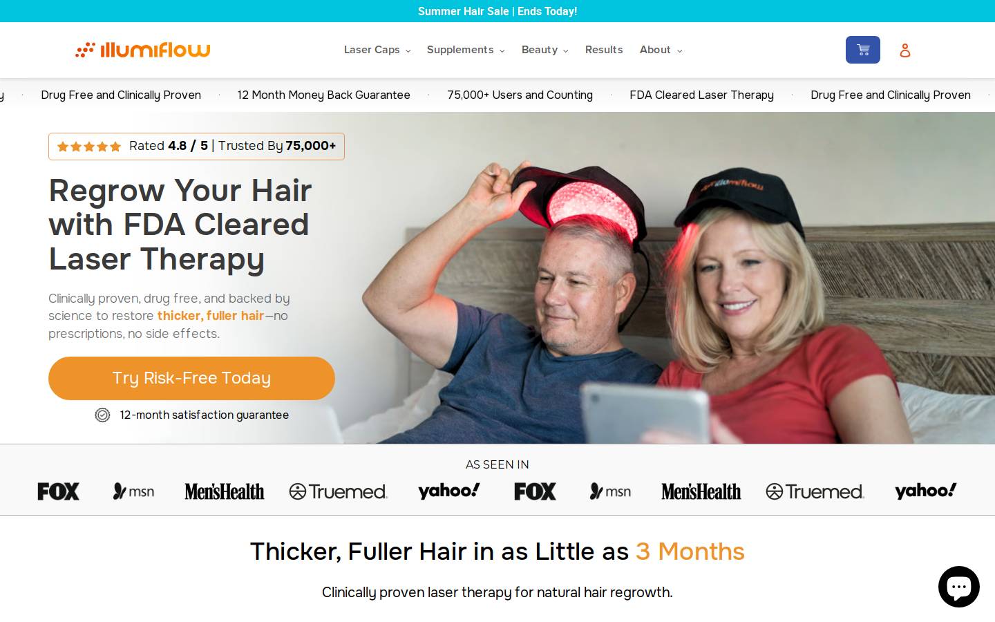Illumiflow homepage screenshot
