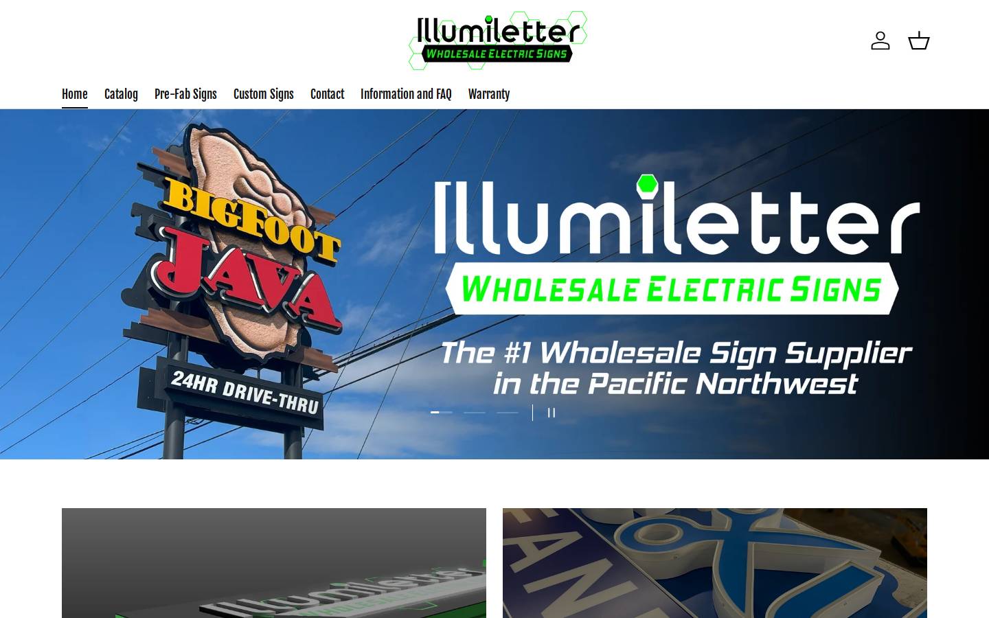 illumiletter.com homepage screenshot