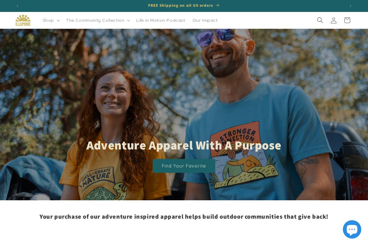 illuminecollect.com homepage screenshot