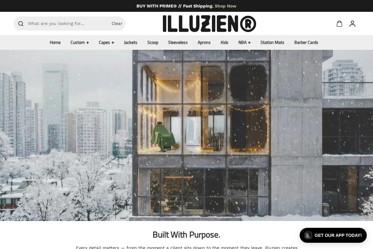 Illuzien homepage screenshot