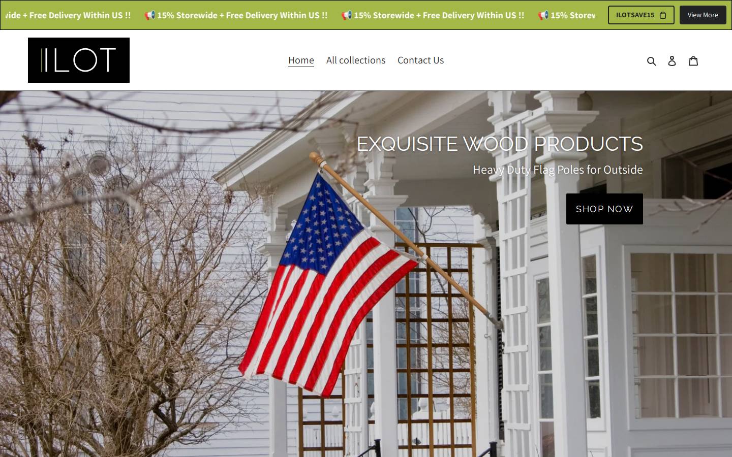 ilotstore.com homepage screenshot