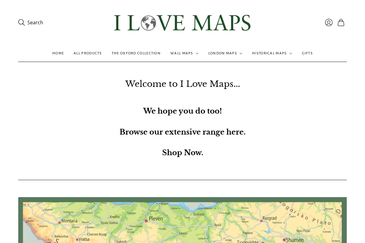 I Love Maps homepage screenshot