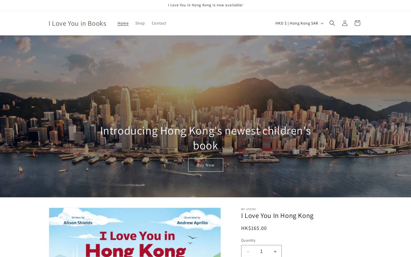 iloveyouinbooks.com homepage screenshot
