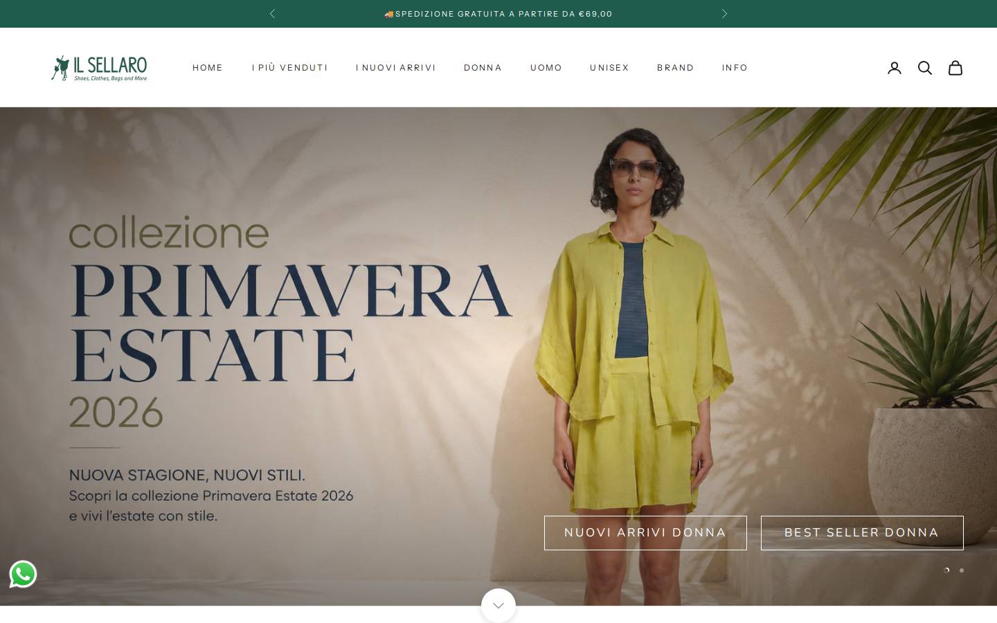 ilsellaro.it homepage screenshot