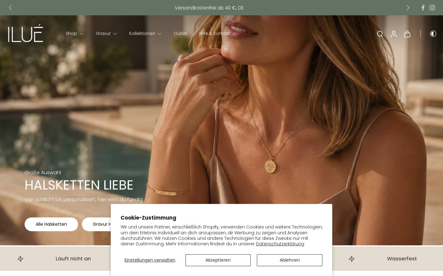 ilue.de homepage screenshot