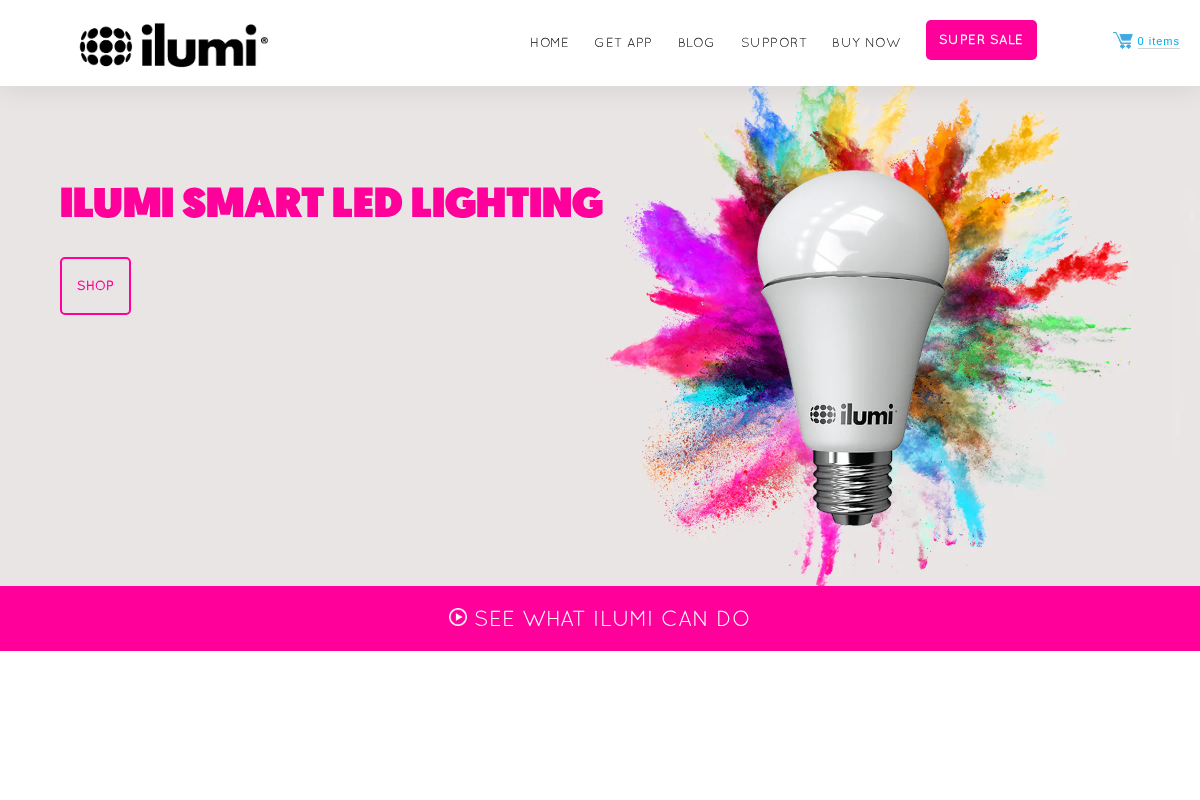 ilumi.co homepage screenshot
