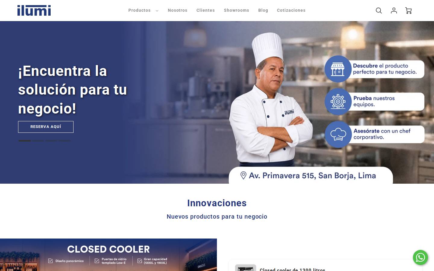 ilumiperu.com homepage screenshot