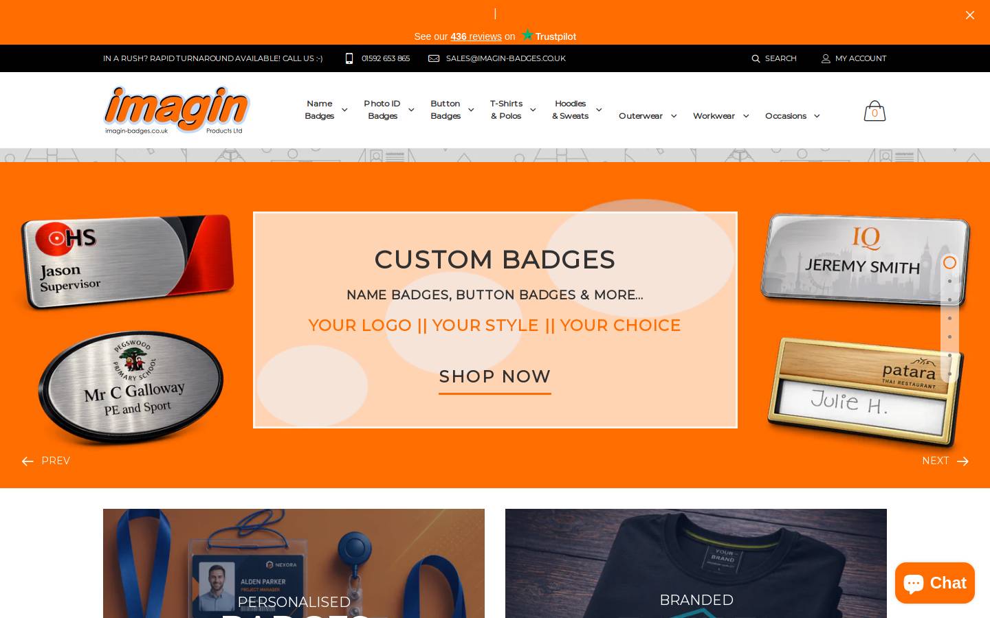 Imagin Products Ltd homepage screenshot