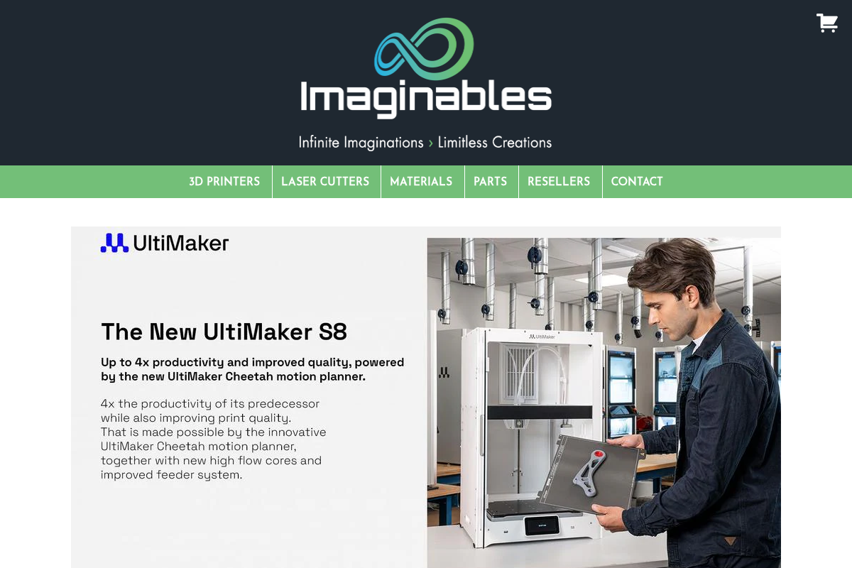 imaginables.com.au homepage screenshot