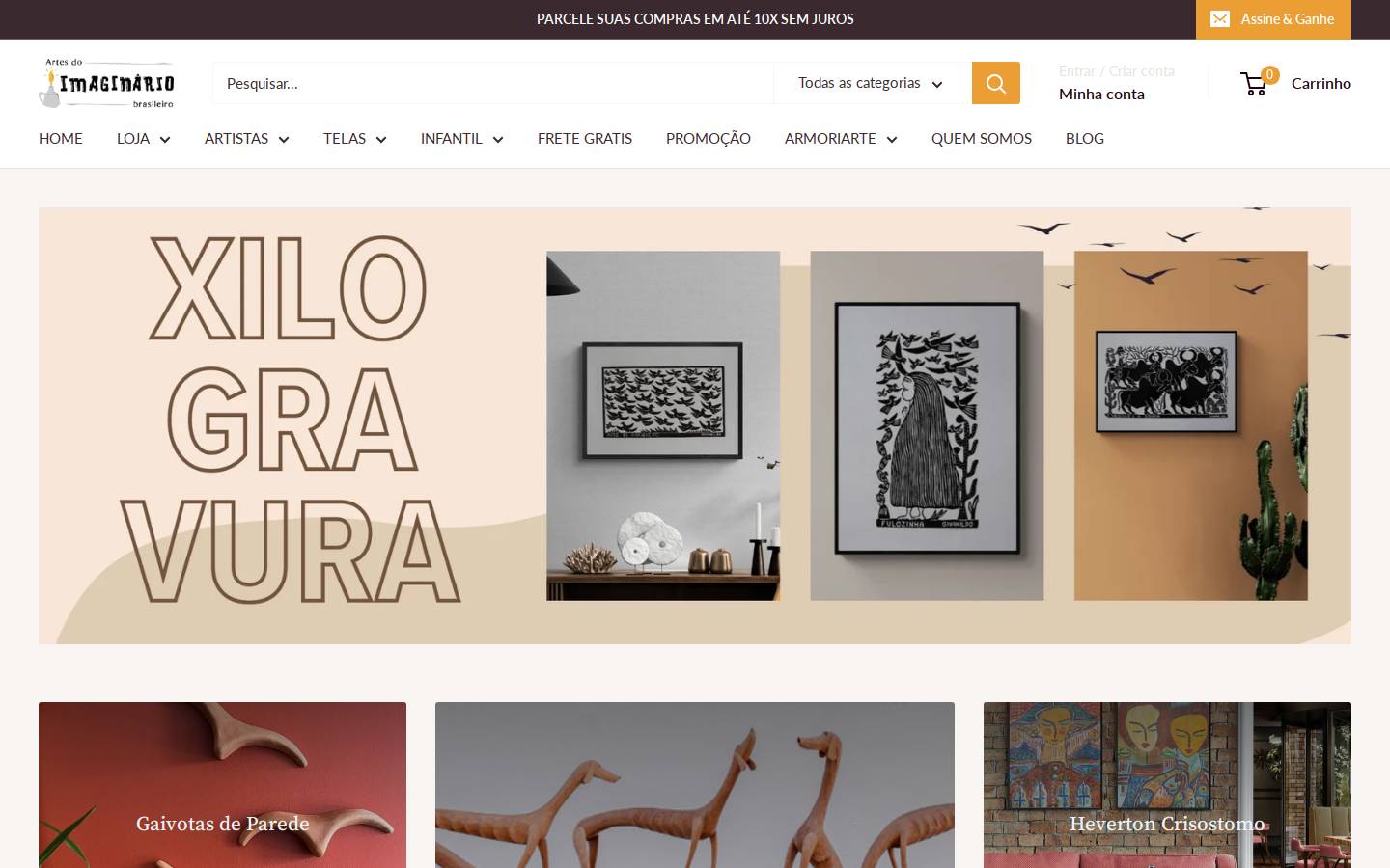 imaginariobrasileiro.com.br homepage screenshot