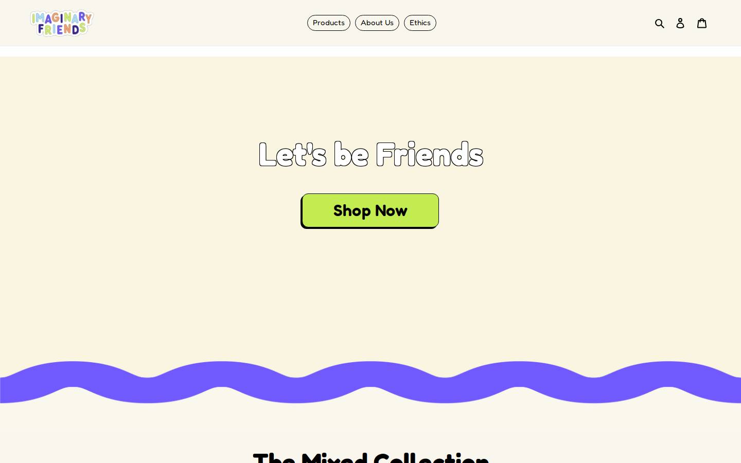 imaginaryfriendsarefun.com homepage screenshot