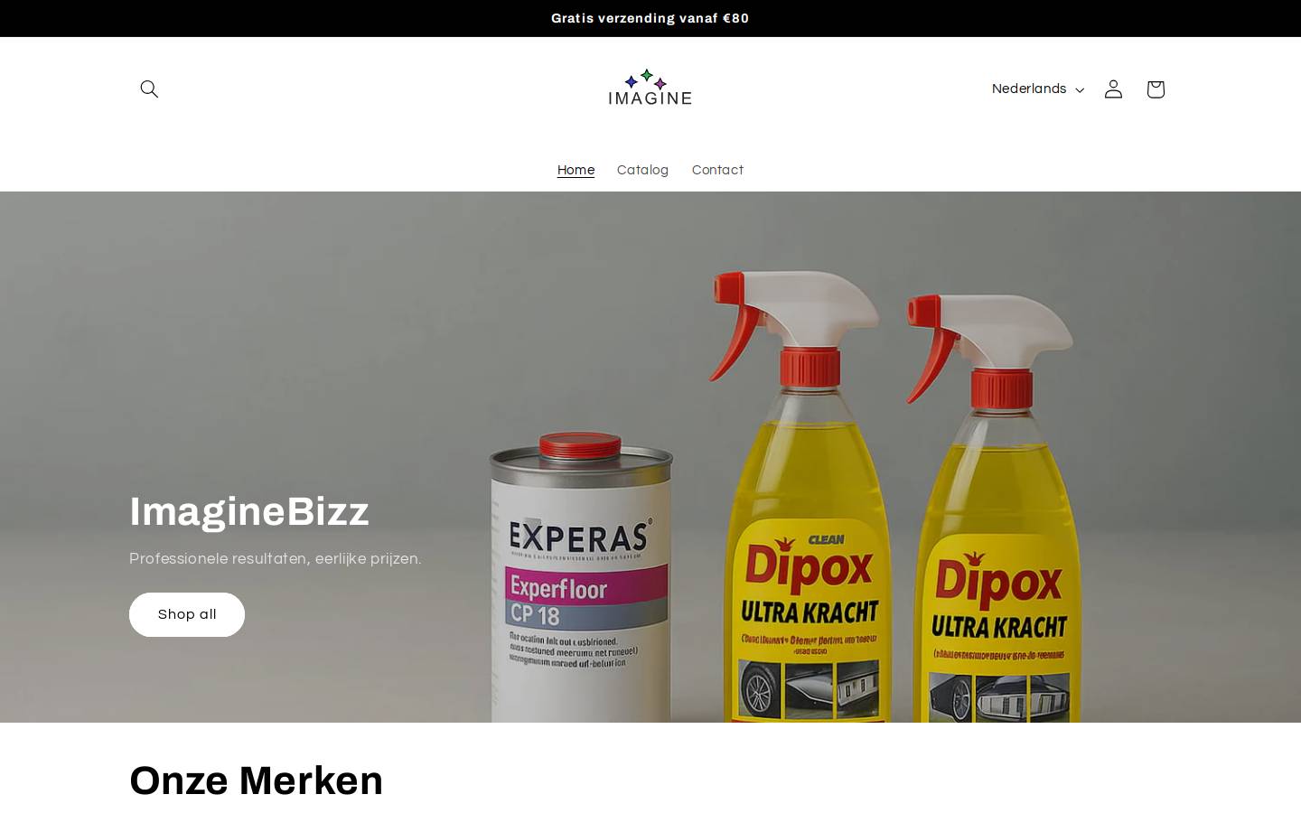 imaginebizz.com homepage screenshot