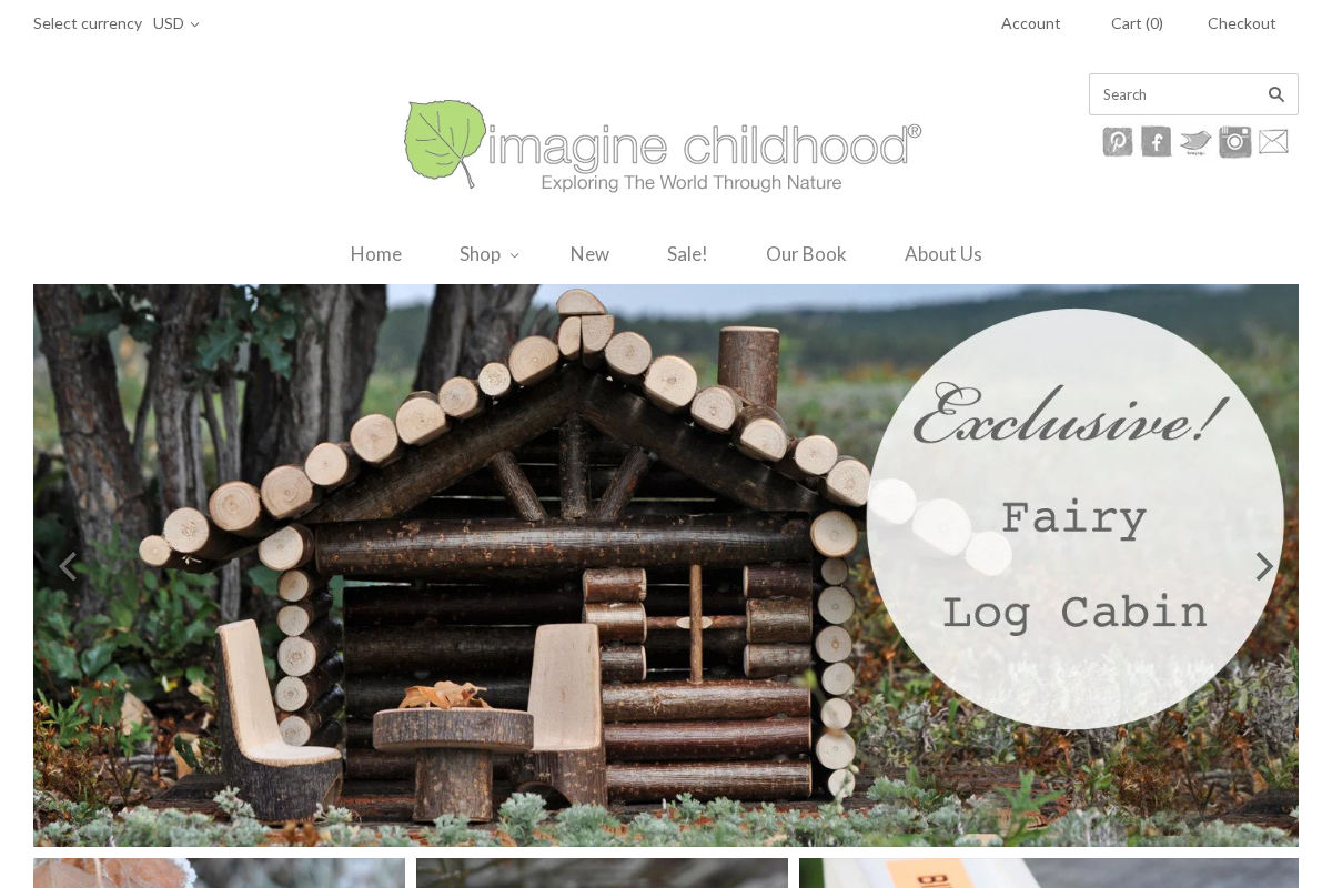Imagine Childhood homepage screenshot