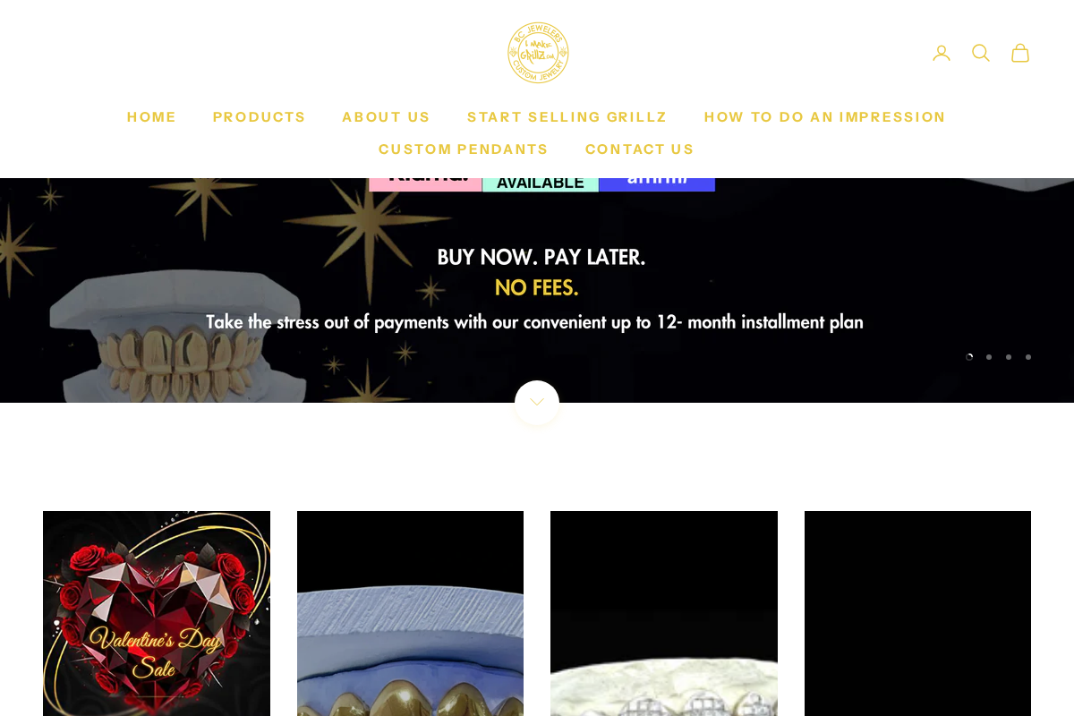 imakegrillz.com homepage screenshot