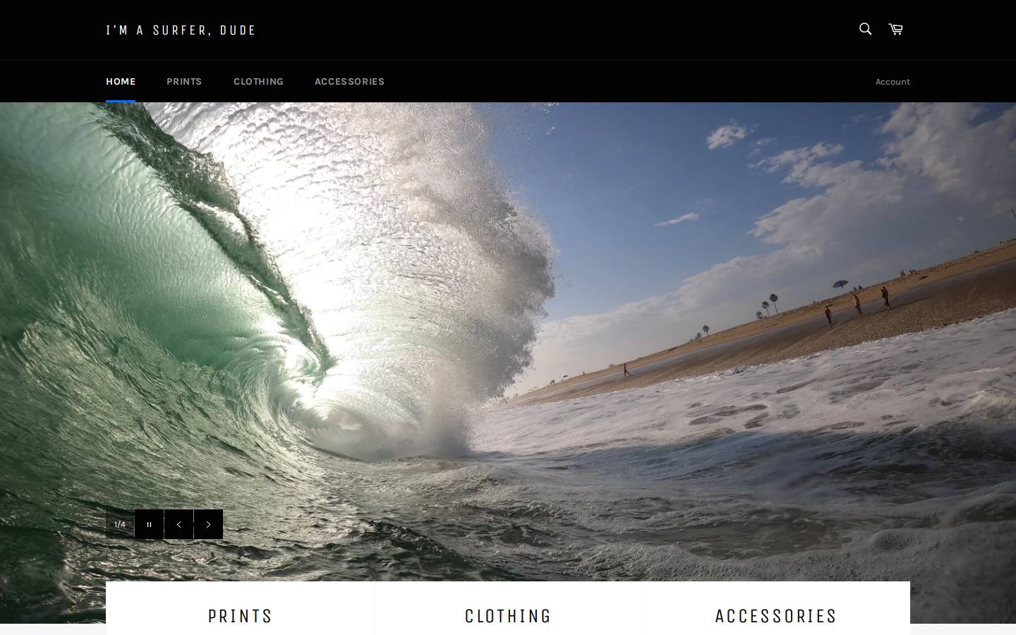 imasurferdude.com homepage screenshot