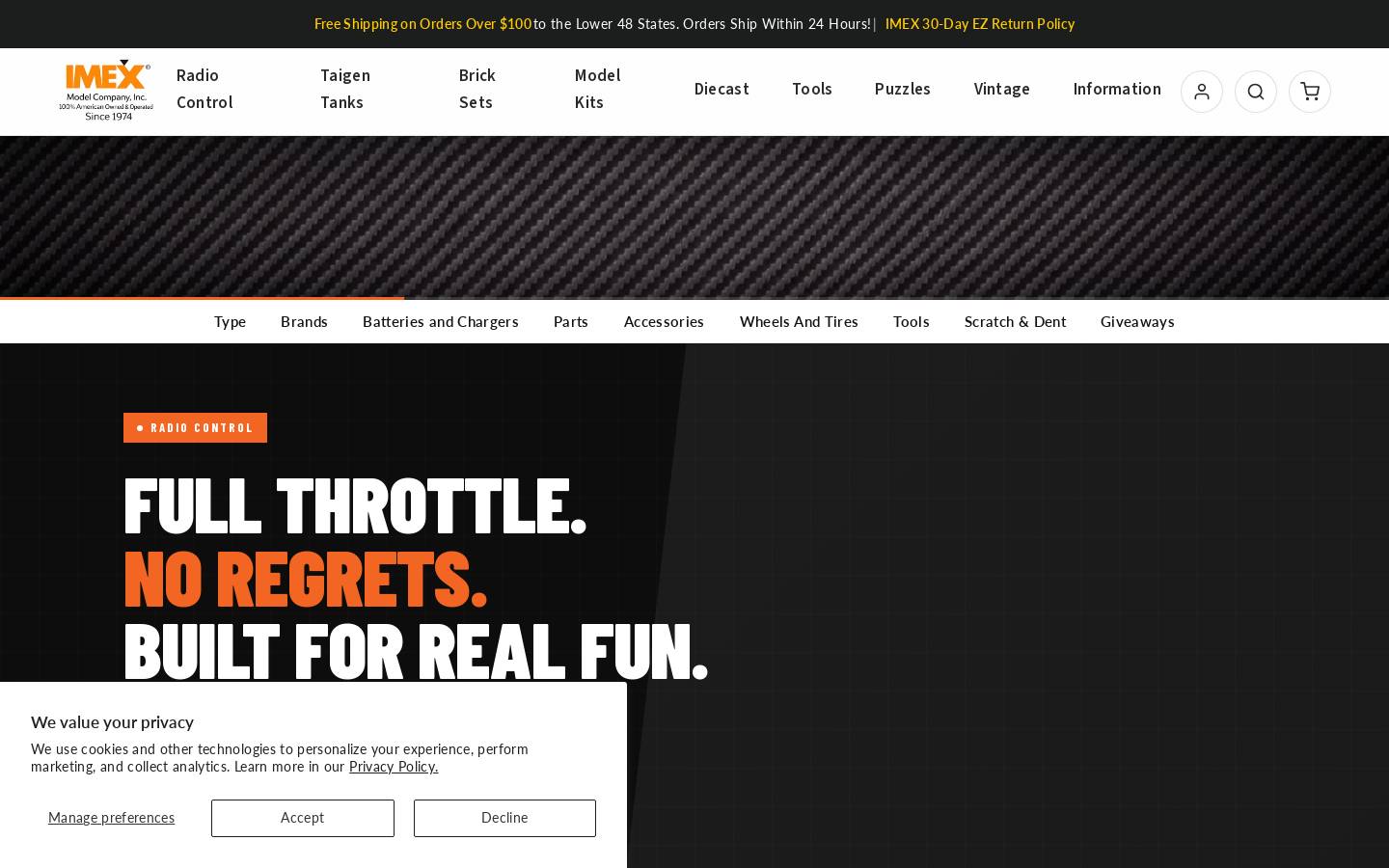 imexmodel.com homepage screenshot