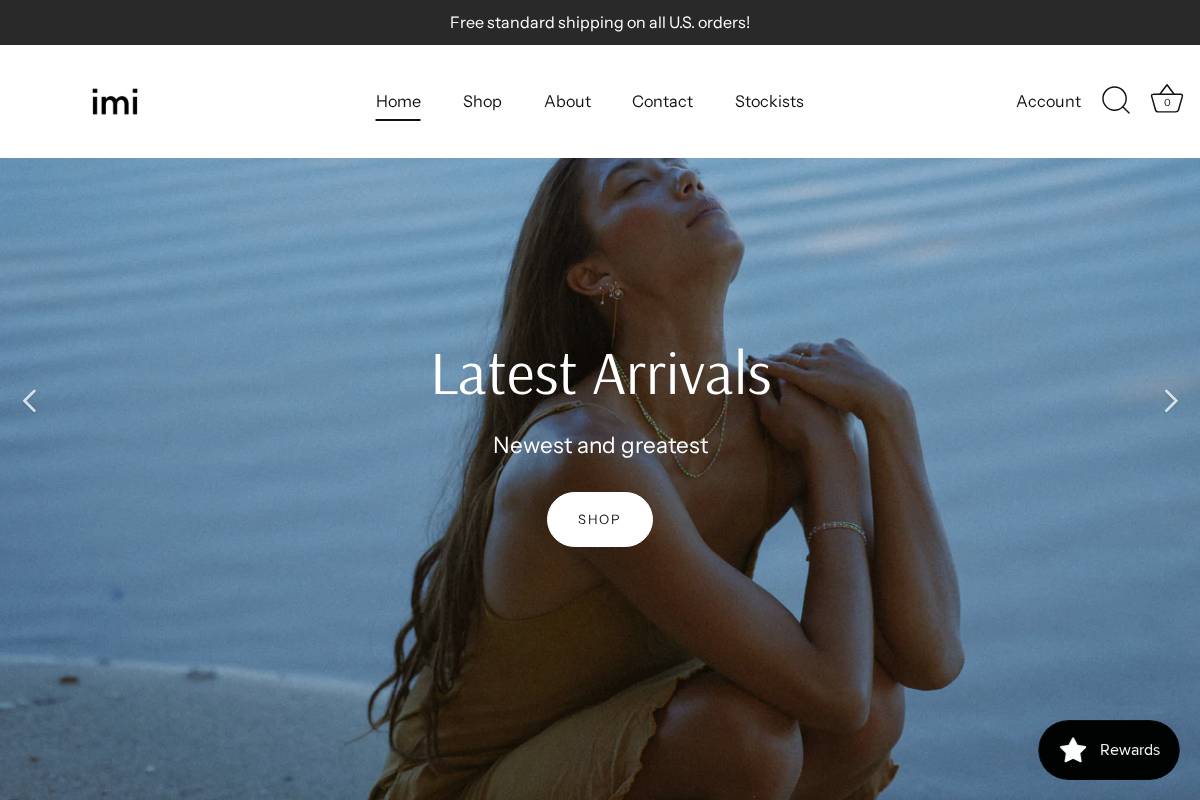 imi-jewelry.com homepage screenshot