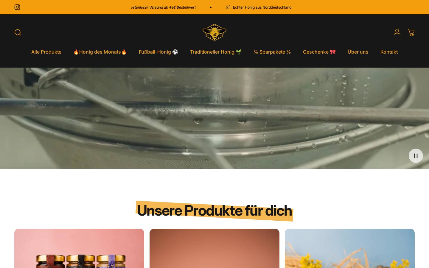 Imkerei Arndt homepage screenshot