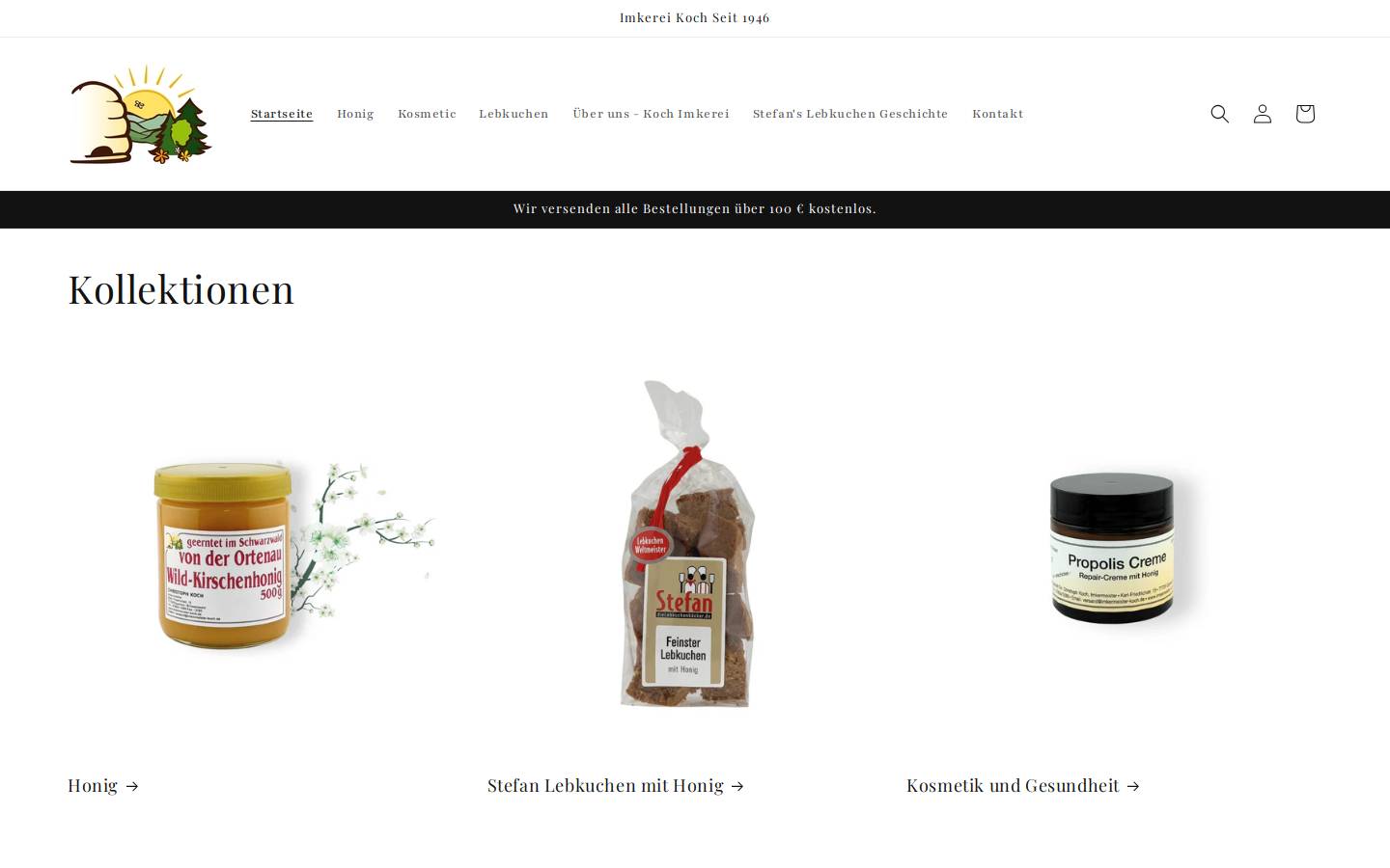 imkermeister-koch.de homepage screenshot