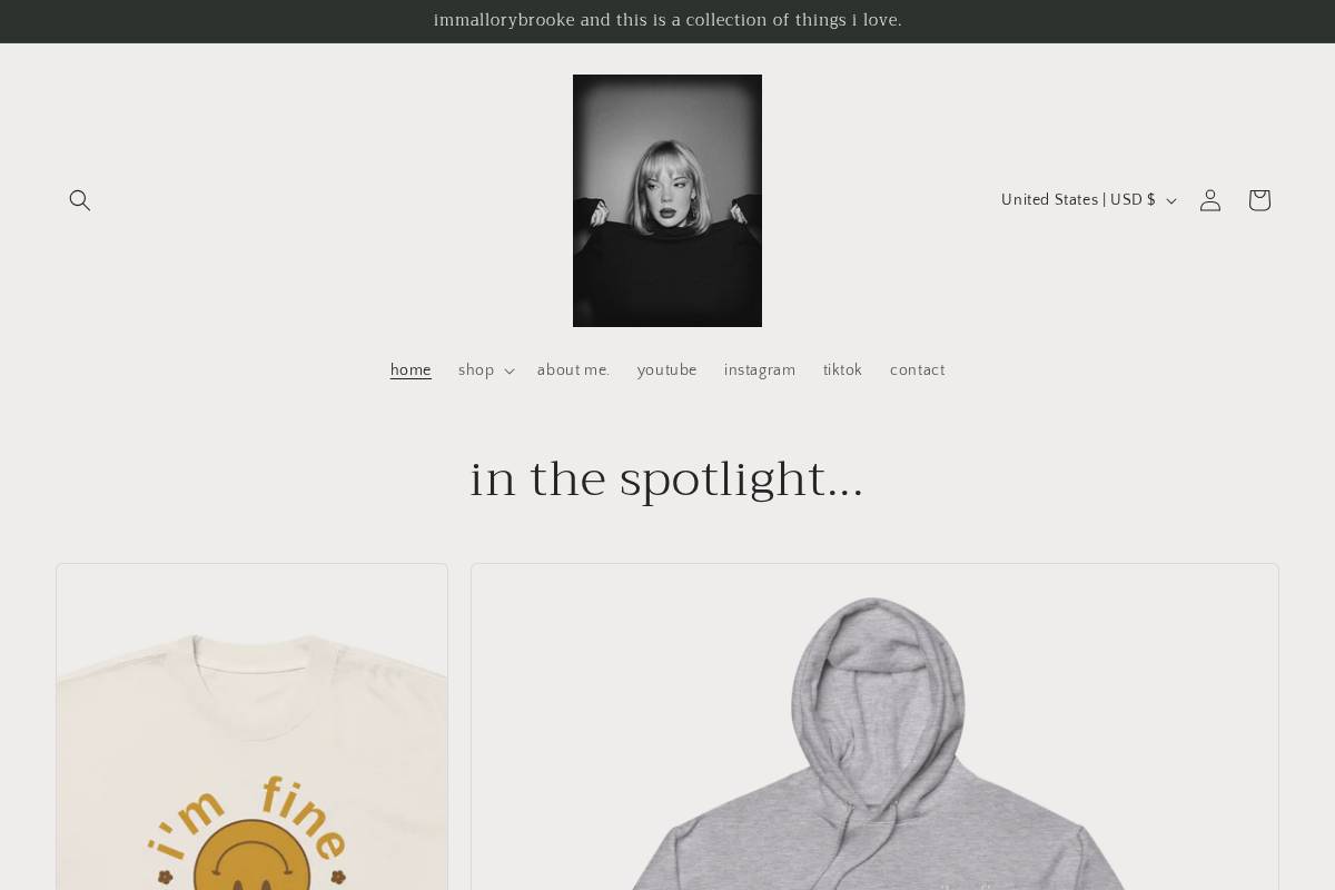 immallorybrooke.com homepage screenshot