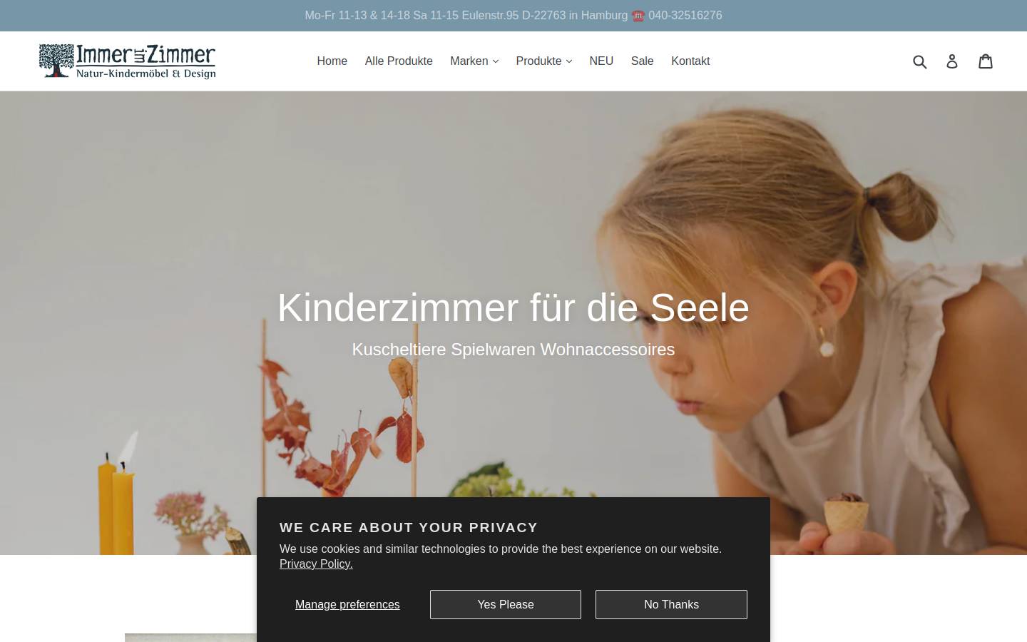immerimzimmer.de homepage screenshot