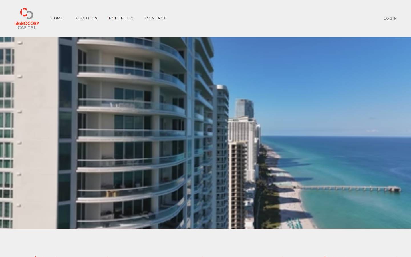 immocorpcap.com homepage screenshot