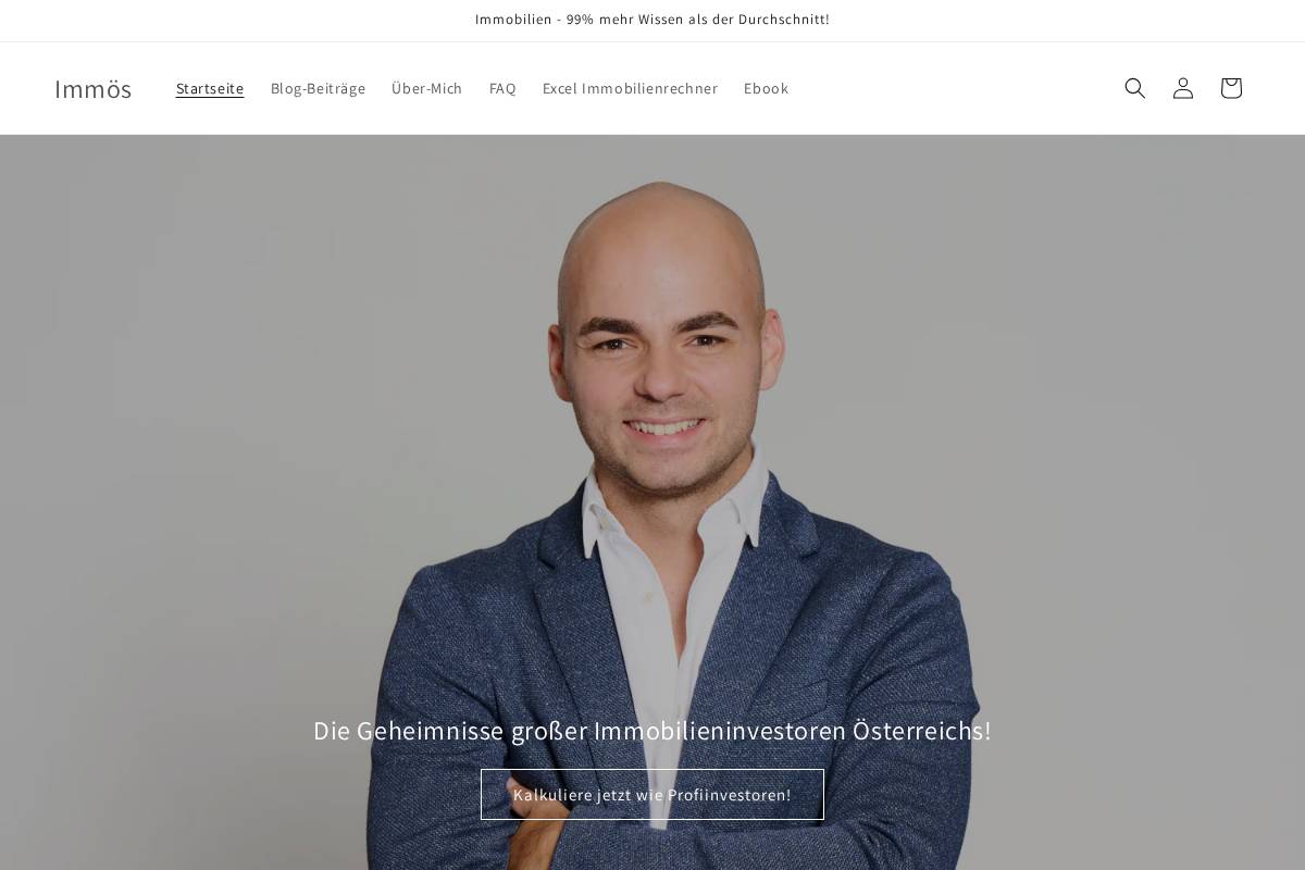 immoes.at homepage screenshot