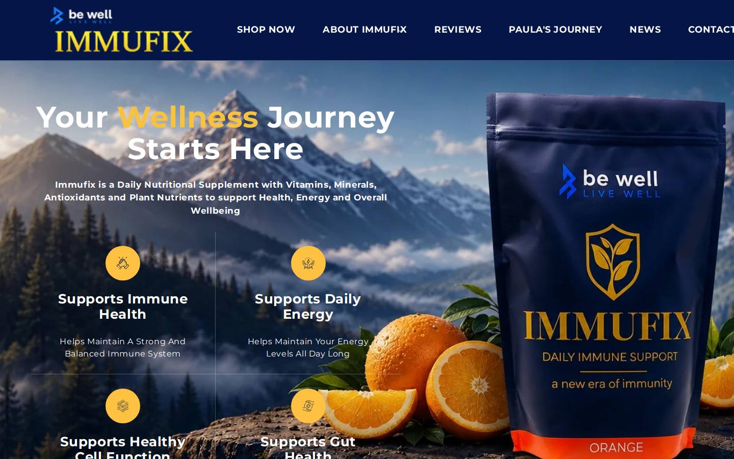 immufix.com homepage screenshot