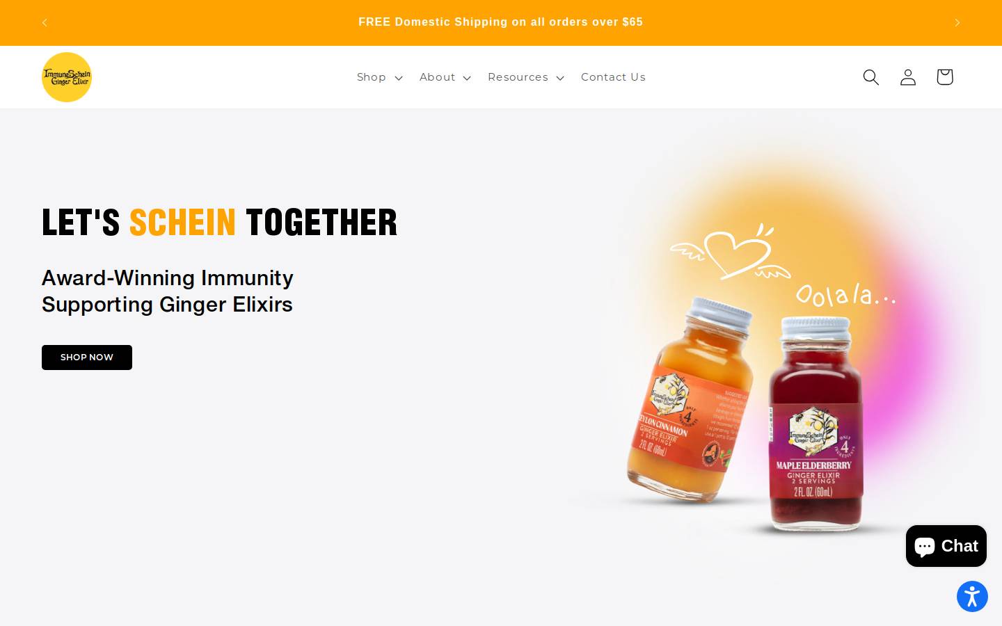 immuneschein.com homepage screenshot