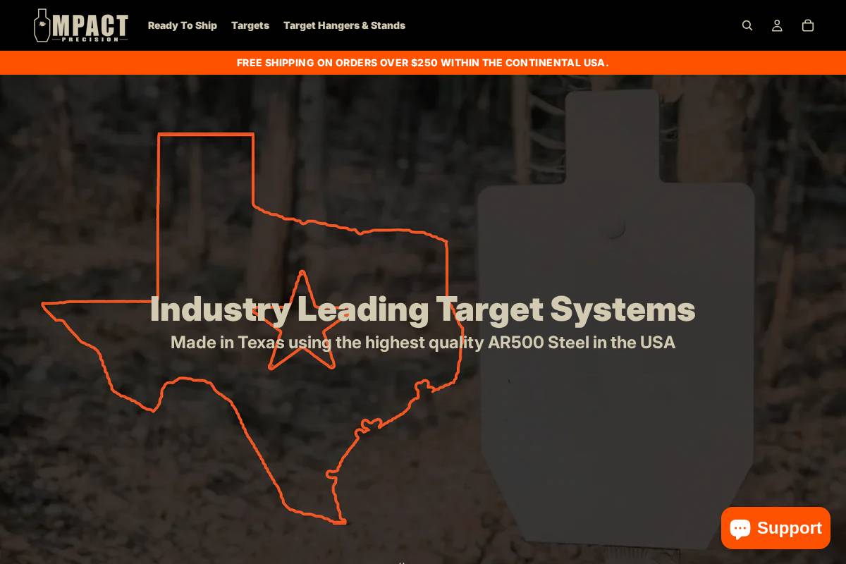 impact-precision.com homepage screenshot