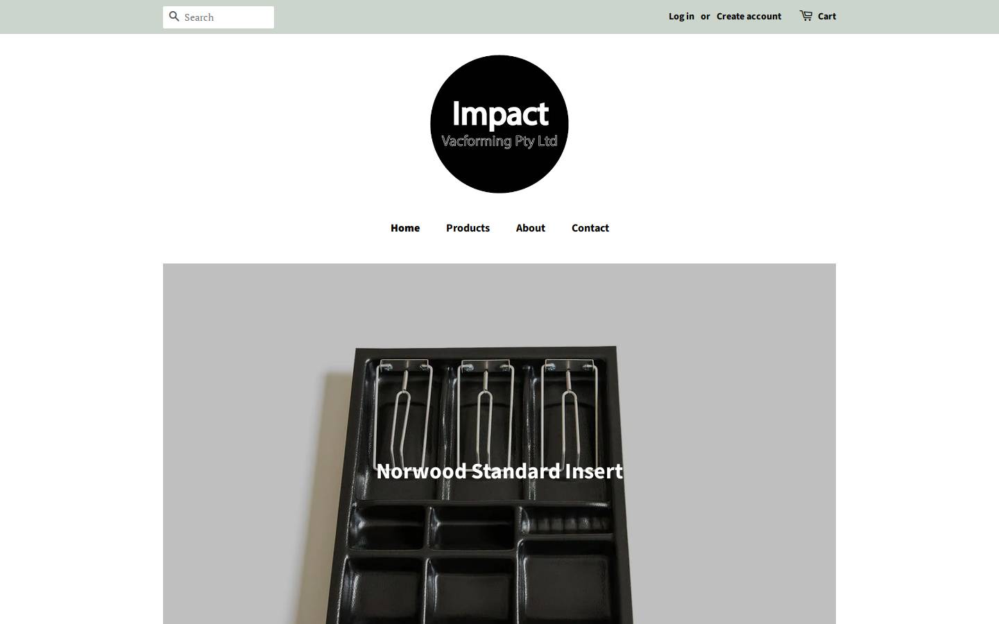 impactvacforming.com.au homepage screenshot