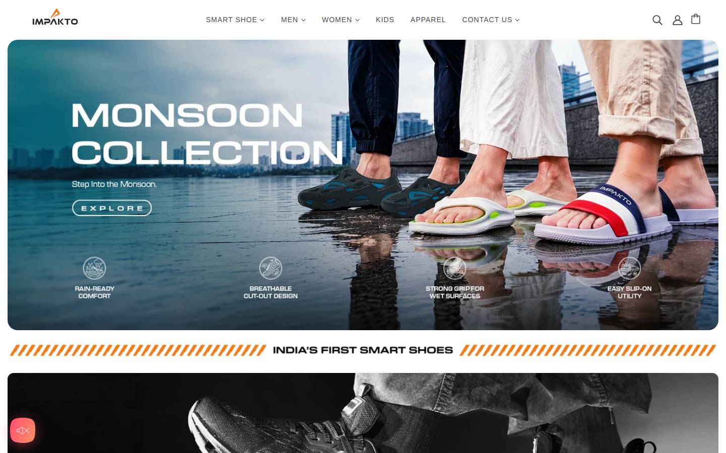 impakto.in homepage screenshot