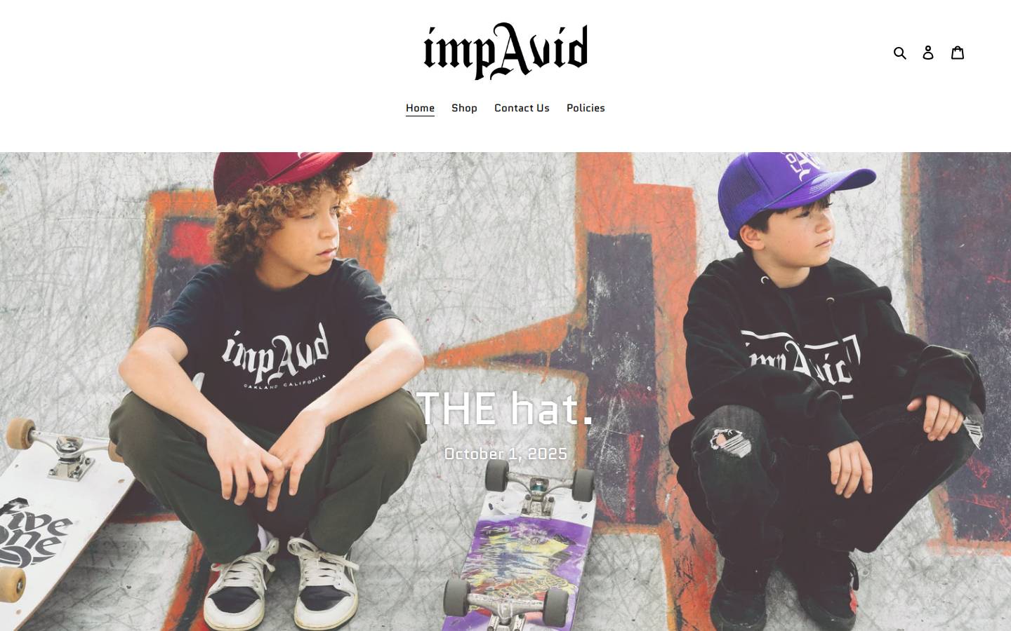 impavidoakland.com homepage screenshot