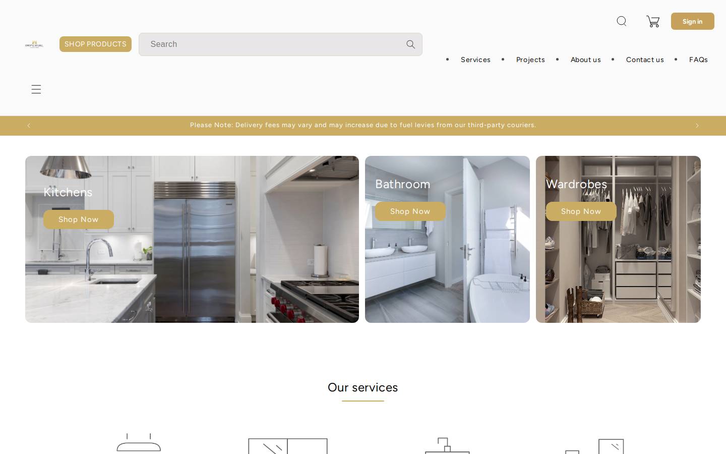 imperialglassandtimber.com homepage screenshot