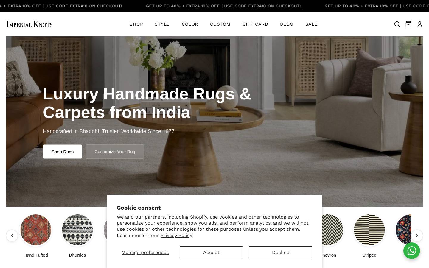 imperialknots.com homepage screenshot