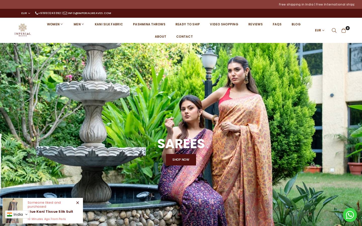 imperialweaves.com homepage screenshot