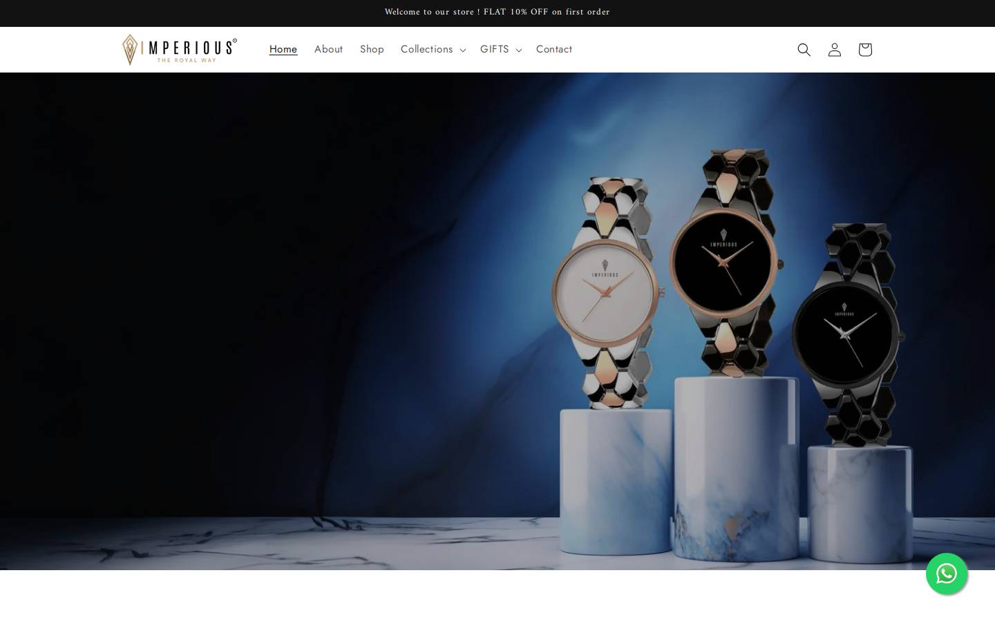 imperious.co.in homepage screenshot