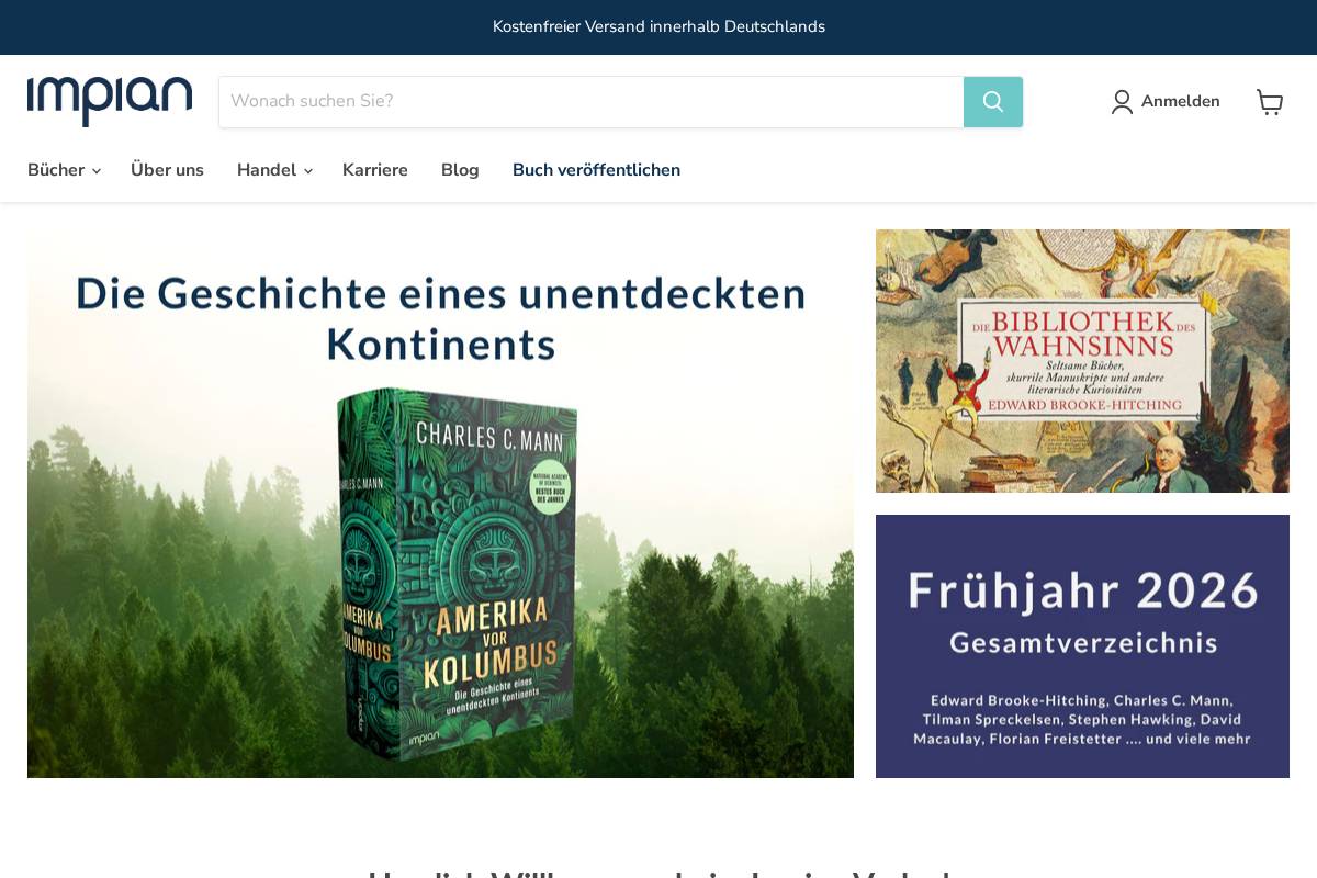 Impian Verlag homepage screenshot