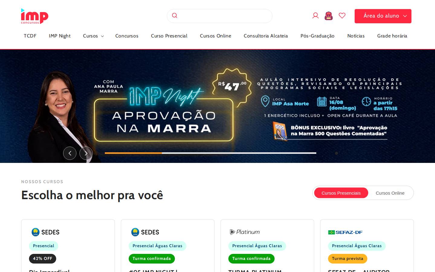 imponline.com.br homepage screenshot