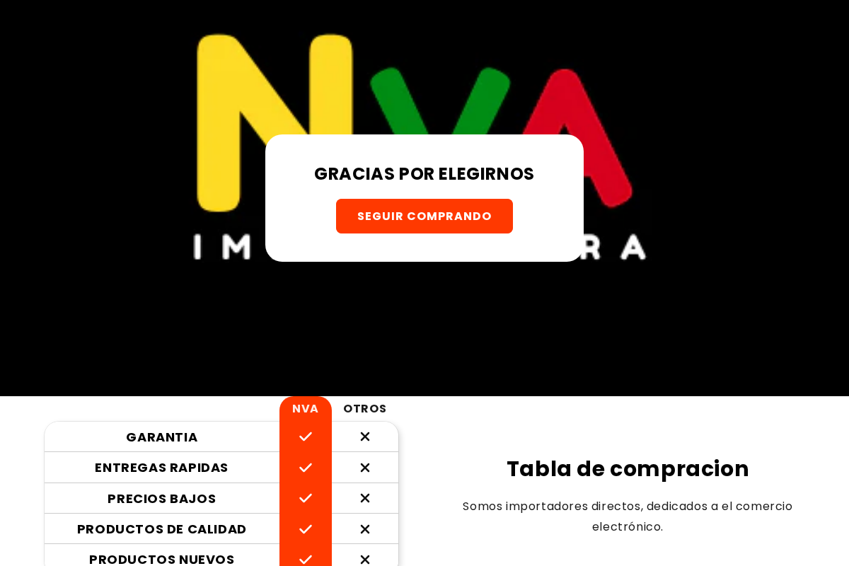 IMPORTADORA NEIVA homepage screenshot