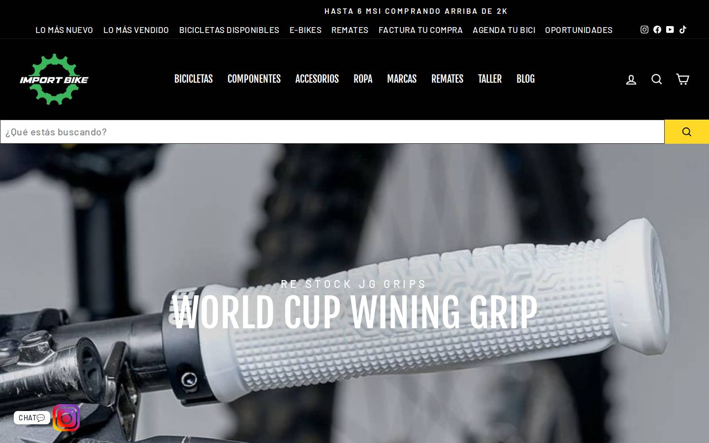 importbike.mx homepage screenshot