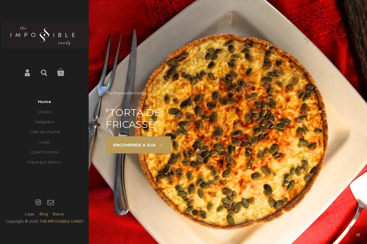 impossiblecandy.com.br homepage screenshot