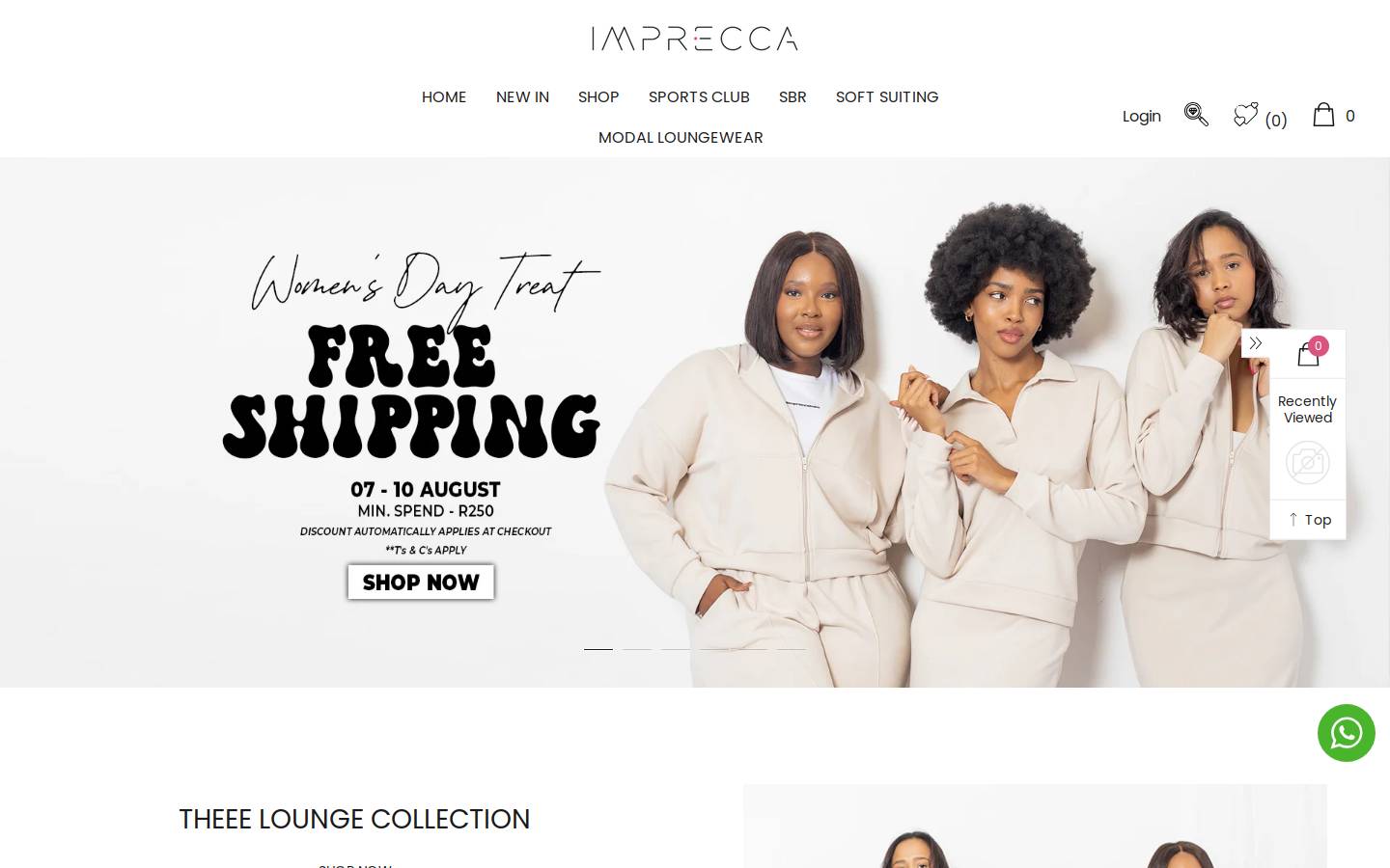 imprecca.com homepage screenshot