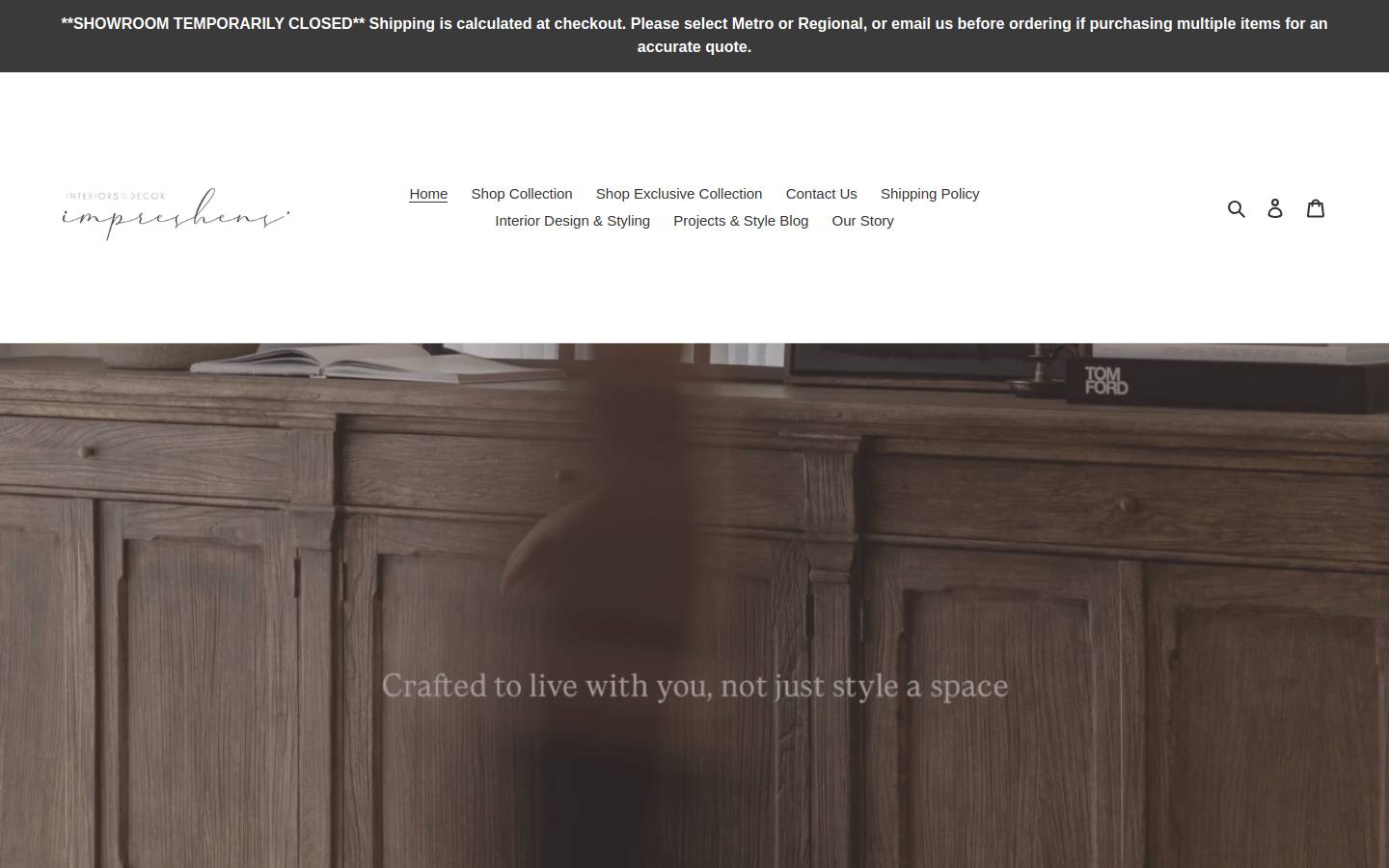 Impreshens homepage screenshot