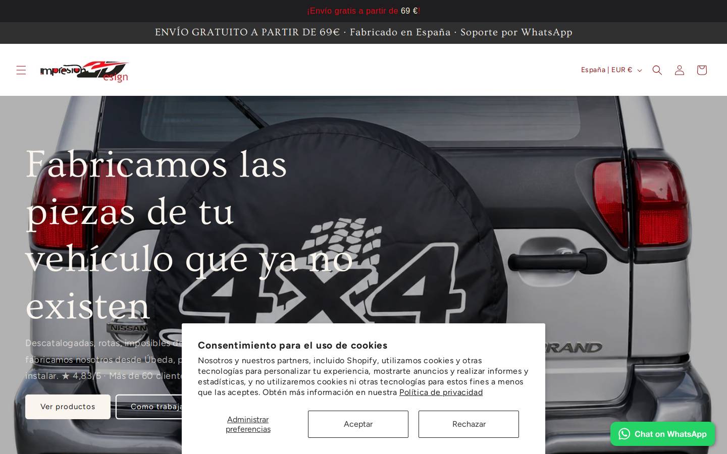 impresion3design.com homepage screenshot