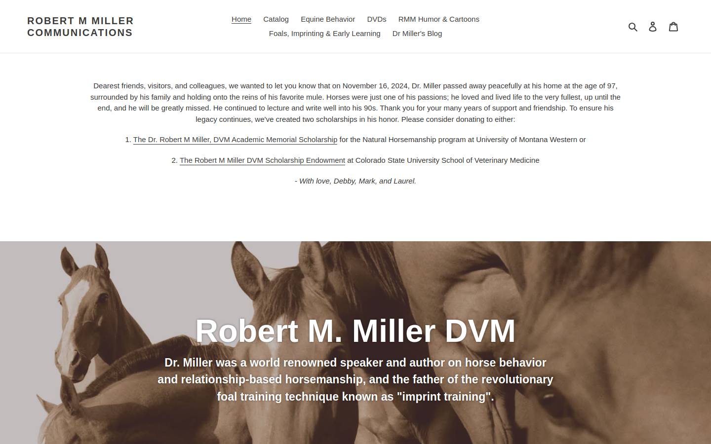Imprint homepage screenshot