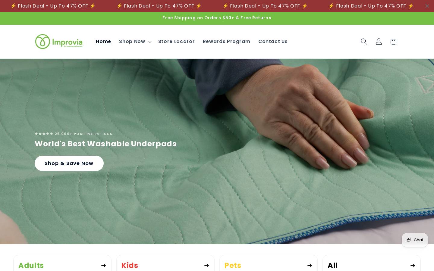 Improvia homepage screenshot